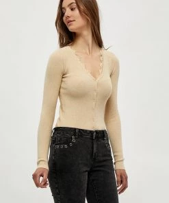 Desires Dita Lace Cardigan - OYSTER GRAY