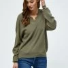 Desires Knits & Cardigans Dita Lace Pullover - MERMAID GREEN
