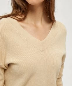 Desires Dita Lace Pullover - OYSTER GRAY Knits & Cardigans