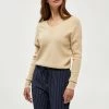Desires Dita Lace Pullover - OYSTER GRAY Knits & Cardigans