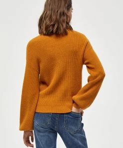 Desires Knits & Cardigans Dita O-Neck Pullover - BUCKTHORN BROWN