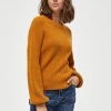 Desires Knits & Cardigans Dita O-Neck Pullover - BUCKTHORN BROWN