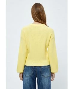 Desires Dita O-Neck Pullover - YELLOW LEMON Knits & Cardigans