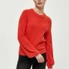 Desires Dita O-Neck Pullover - RED CLAY Knits & Cardigans