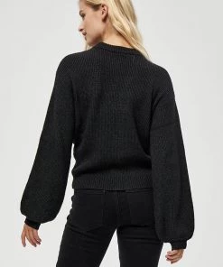 Desires Dita O-Neck Pullover - DARK GREY MELANGE