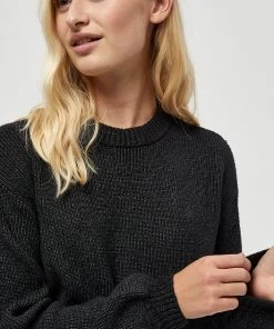 Desires Dita O-Neck Pullover - DARK GREY MELANGE