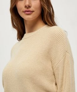 Desires Knits & Cardigans Dita O-Neck Pullover - OYSTER GRAY