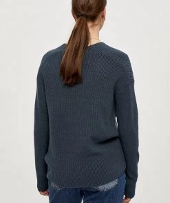 Desires Dita V-Neck - DARK SLATE Knits & Cardigans