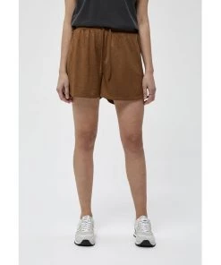 Desires Doriana Shorts - LEATHER BROWN