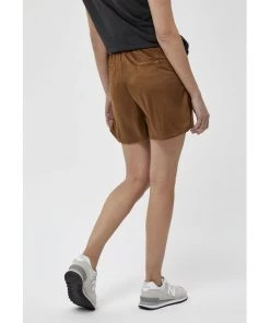 Desires Doriana Shorts - LEATHER BROWN