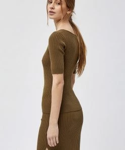 Desires Tops & T-shirts Edel Tee - MILITARY OLIVE