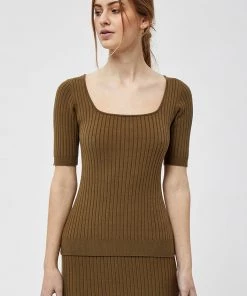 Desires Tops & T-shirts Edel Tee - MILITARY OLIVE