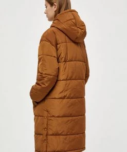 Desires Edith Long Jacket - RUBBER BROWN Jackets & Coats