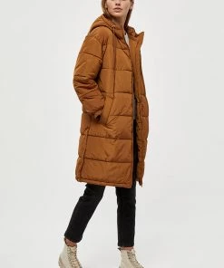 Desires Edith Long Jacket - RUBBER BROWN Jackets & Coats