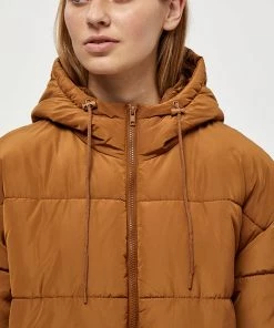 Desires Edith Long Jacket - RUBBER BROWN Jackets & Coats