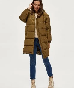 Desires Edith Long Jacket - BEECH GREEN