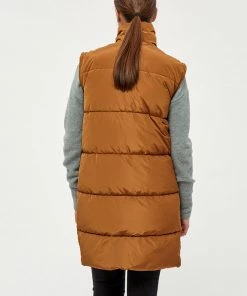 Desires Jackets & Coats Edith Waistcoat - RUBBER BROWN