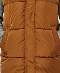 Desires Jackets & Coats Edith Waistcoat - RUBBER BROWN