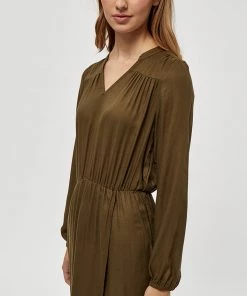 Desires Efia Dress - MILITARY OLIVE