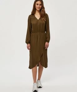 Desires Efia Dress - MILITARY OLIVE