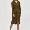 Desires Efia Dress - MILITARY OLIVE
