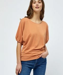 Desires Elara Blouse - Caramel Brown