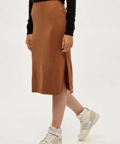 Desires Elara Skirt - RUBBER BROWN Skirts