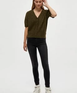 Desires Elis Cardigan - MILITARY OLIVE MELANG