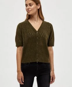 Desires Elis Cardigan - MILITARY OLIVE MELANG
