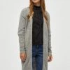 Desires Elis Long Cardigan - LIGHT GREY MEL. Knits & Cardigans