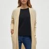 Desires Elis Long Cardigan - OYSTER GRAY MELANG