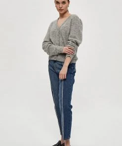 Desires Elis Long Sleeve Cardigan - LIG GREY M Knits & Cardigans