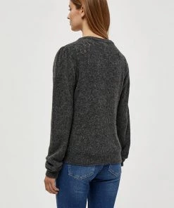 Desires Knits & Cardigans Elis Long Sleeve Cardigan - DAR GREY M