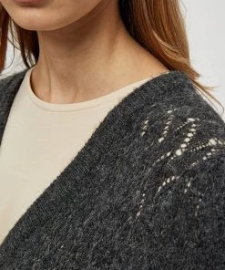 Desires Knits & Cardigans Elis Long Sleeve Cardigan - DAR GREY M