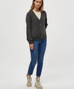 Desires Knits & Cardigans Elis Long Sleeve Cardigan - DAR GREY M