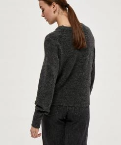 Desires Elis O-neck Pullover - DAR GREY M Knits & Cardigans