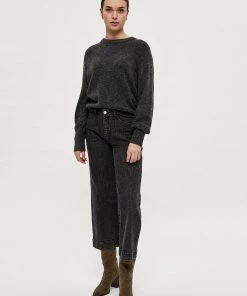 Desires Elis O-neck Pullover - DAR GREY M Knits & Cardigans