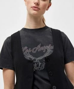 Desires Elody Blazer Vest - BLACK Blazers