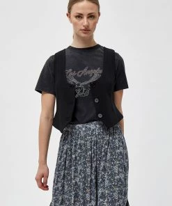 Desires Elody Blazer Vest - BLACK Blazers