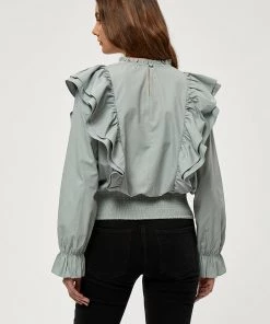 Desires Emily Blouse - SLATE BLUE