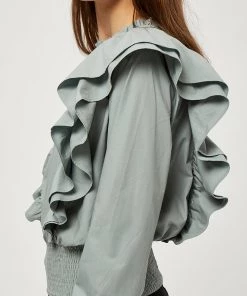 Desires Emily Blouse - SLATE BLUE