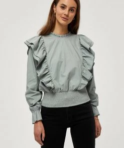 Desires Emily Blouse - SLATE BLUE
