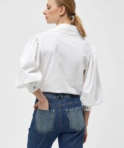 Desires Emily Shirt - WHITE Blouses & Shirts