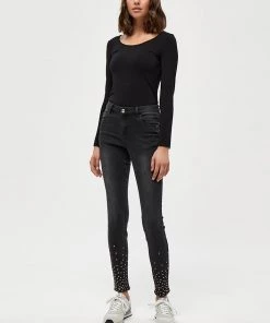 Desires Enia Stone Jeans - BLACK WASHED
