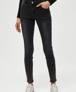 Desires Enia Stone Jeans - BLACK WASHED