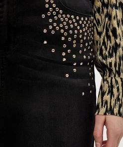 Desires Skirts Enia Stone Skirt - BLACK WASHED