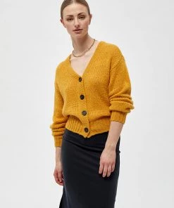 Desires Knits & Cardigans Erina Cardigan - NARCISSUS YELLOW