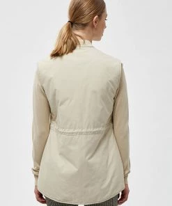 Desires Vests Erona Vest - OYSTER GRAY