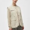 Desires Vests Erona Vest - OYSTER GRAY