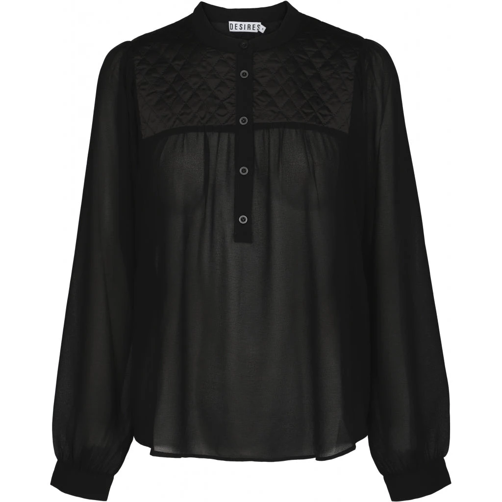 Desires Blouses & Shirts Fali Blouse - BLACK 1 Desires Blouses & Shirts Fali Blouse - BLACK
